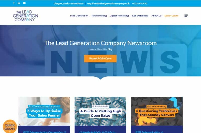 Blog The Lead Generation Company Mise en avant