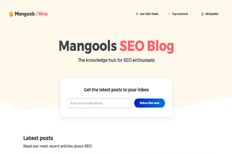 Blog mangools Mise en avant