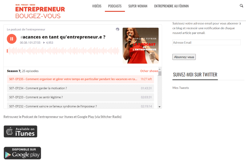 Le Podcast des entrepreneurs Podcast Ressource 1