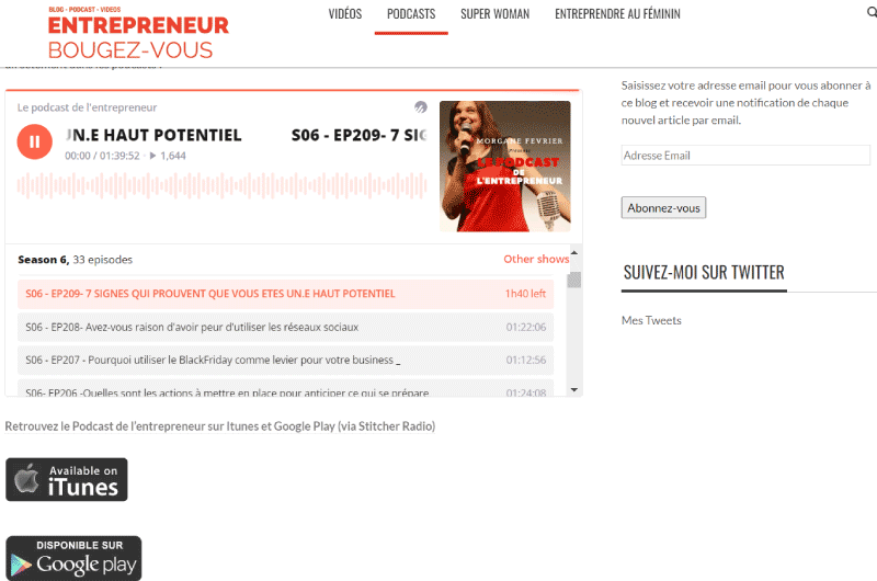 Le Podcast des entrepreneurs Podcast Ressource 2