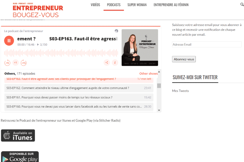 Le Podcast des entrepreneurs Podcast Ressource 4