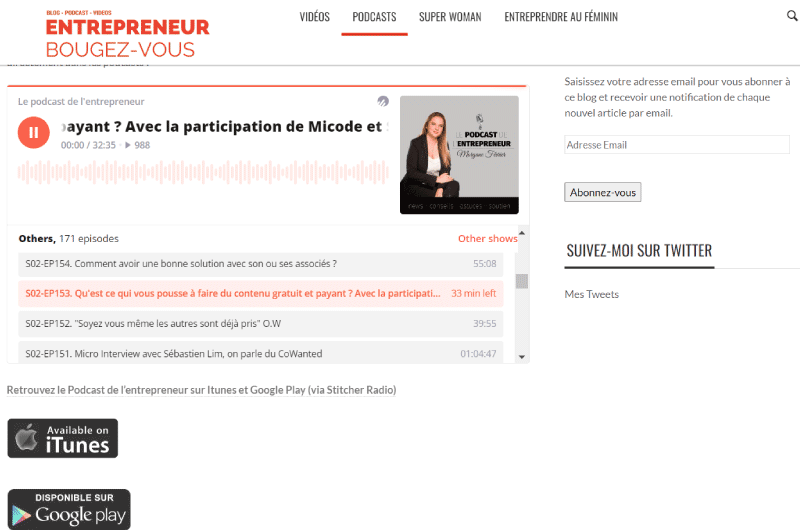 Le Podcast des entrepreneurs Podcast Ressource 5