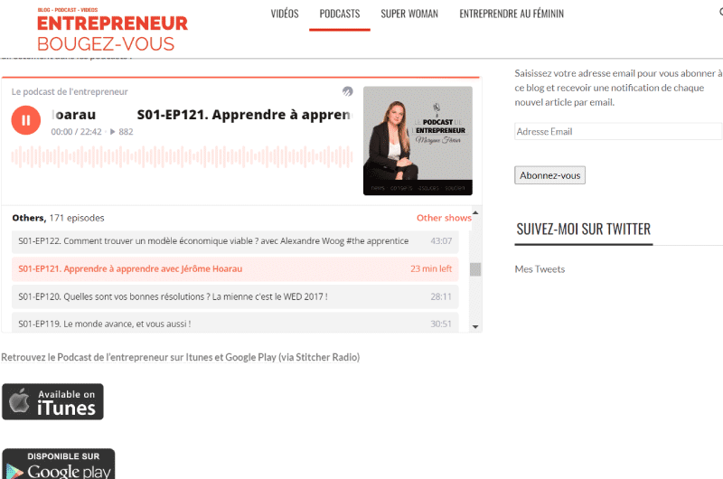 Le Podcast des entrepreneurs Podcast Ressource 7