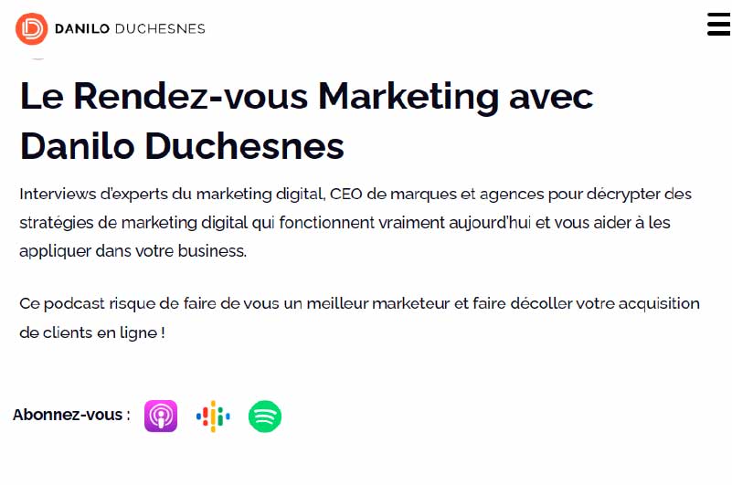 Podcast Le Rendez Vous Marketing Ressource 2