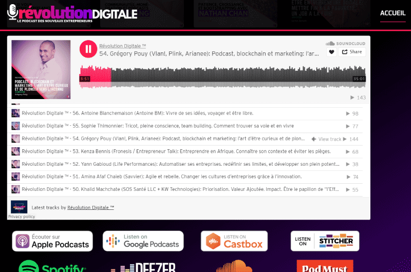 Révolution digitale Podcast Ressource 8