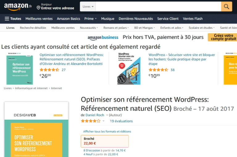 Optimisez son référencement WordPress Amazon Mise en avant