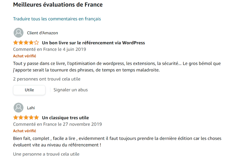 Optimisez son référencement WordPress Amazon Ressource SEO 8