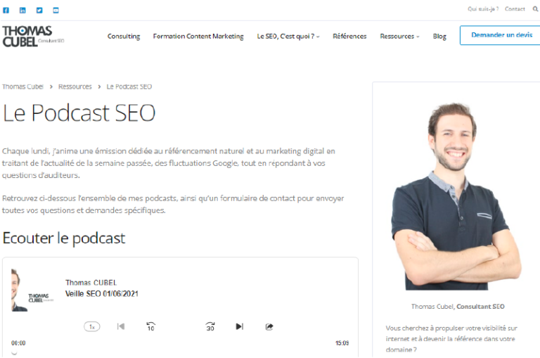 Podcast Le Podcast SEO Mise en avant