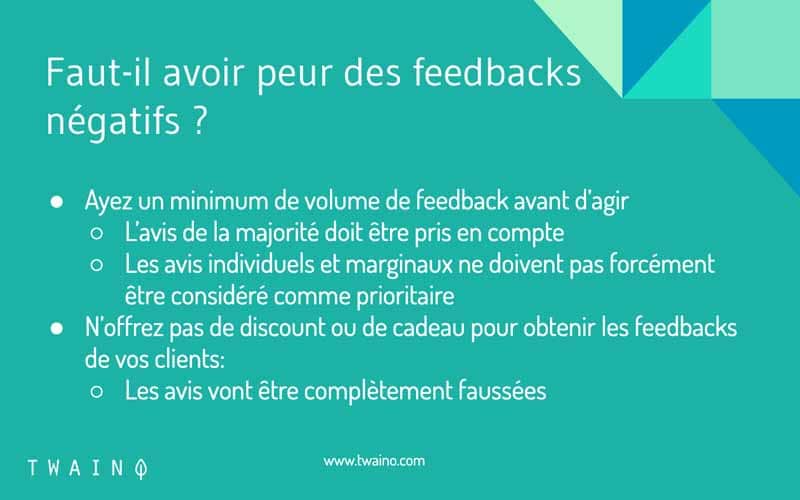 Avoir peur des feedbacks negatifs