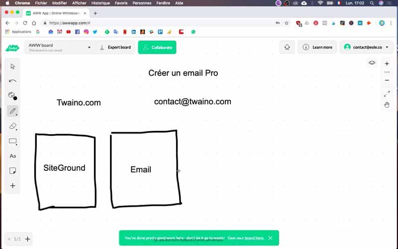 Service de creation email