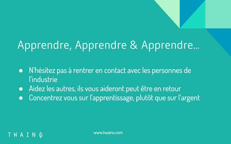 Apprendre sans arret le marketing