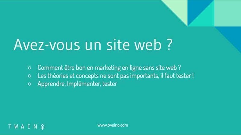 Avez vous un site web