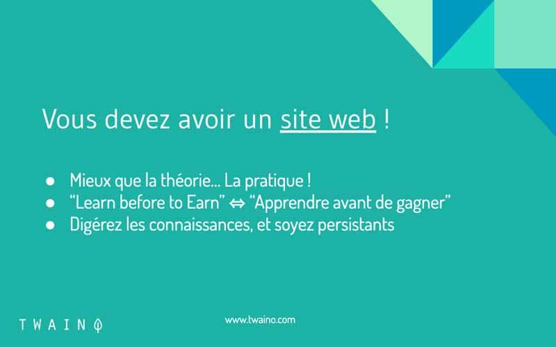 Avoir un site web une obligation pour apprendre le marketing en ligne