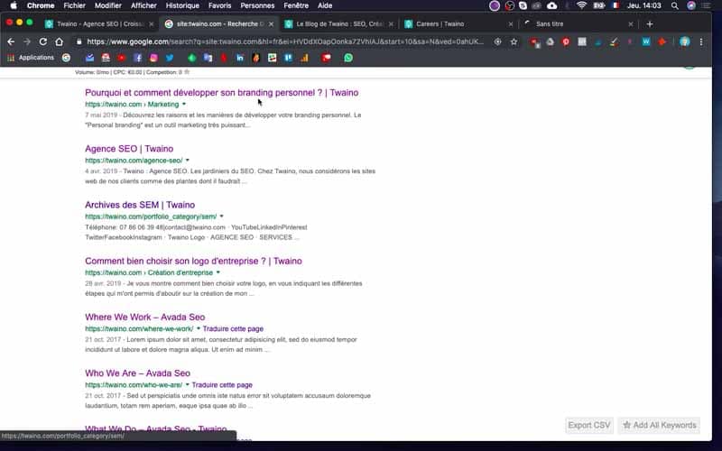 11 Resultat Google Page 2