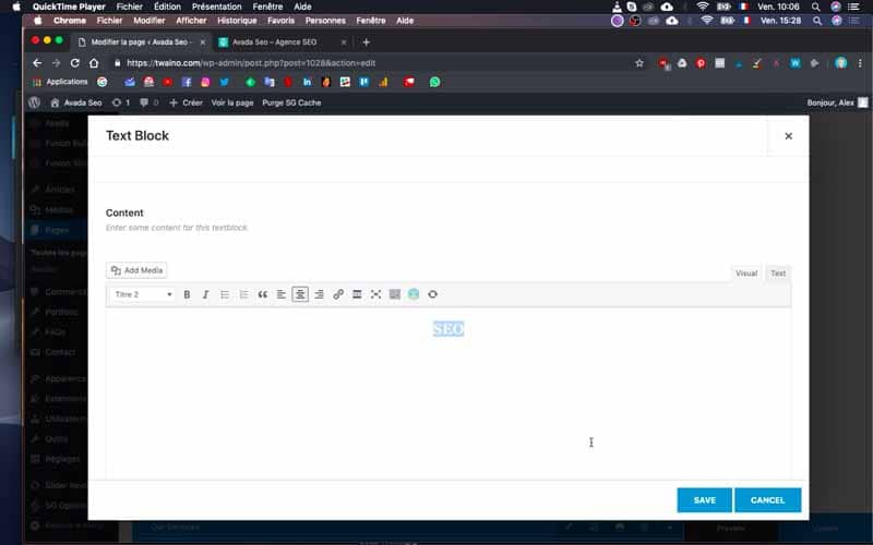 119 Changement text fusion builder