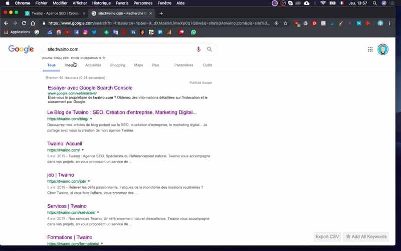 4 Consulter les resultats indexations