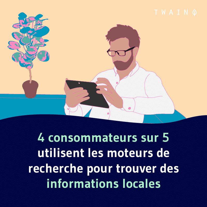 4 utilisateurs sur 5 utilisent un moteur de recherch pour trouver des informations locales 2