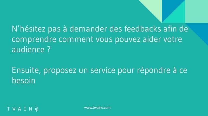 Comprendre avec des feedbacks