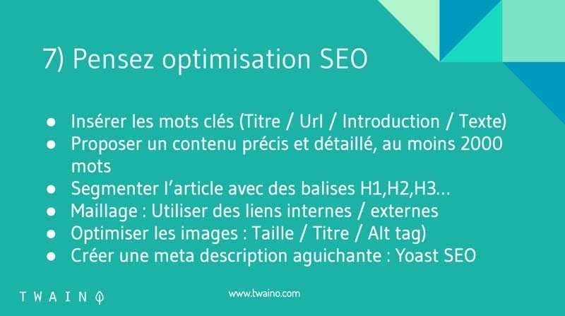 Pensez optimisation SEO