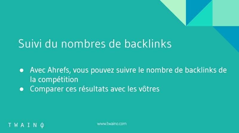 Suivi du nombre de backlinks