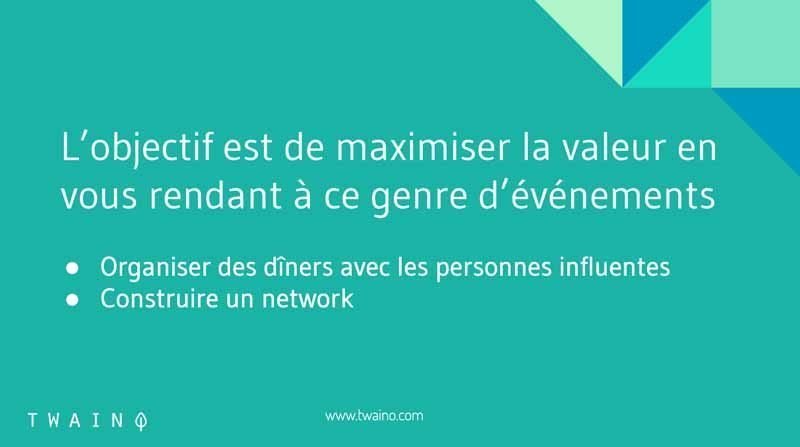 Maximiser votre temps lors devenements