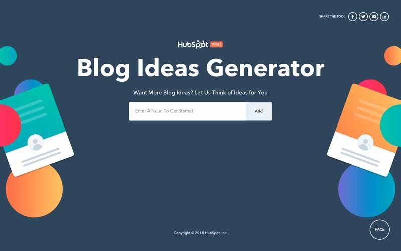 Blog ideas generator
