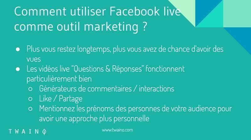 Comment utiliser facebook live comme outil marketing puissant