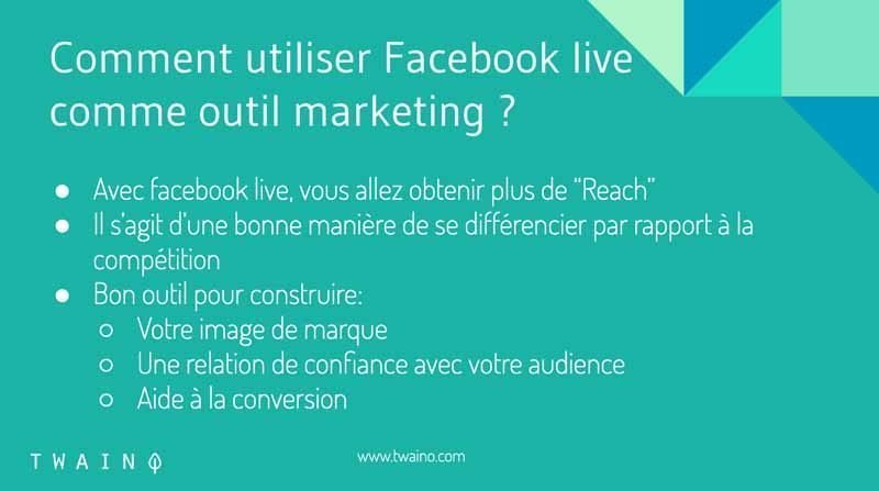 Le reach de facebook live