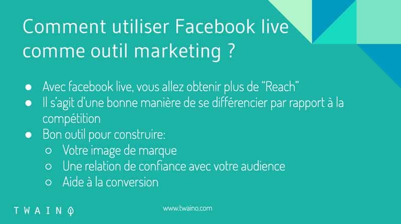 Le reach de facebook live