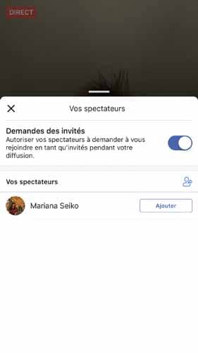 Vos speacteurs facebook live