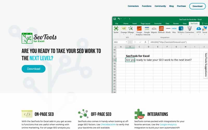 SEO Tools for Excel