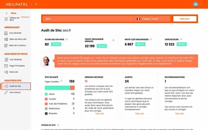 Audit site web