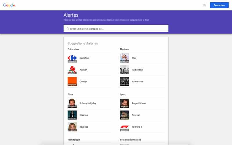 Google alertes