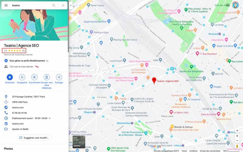 Reviews Google Maps Twaino