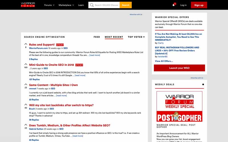 Forum warrior forum