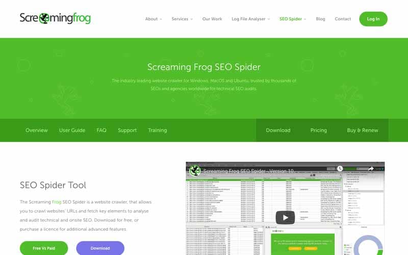Screaming frog