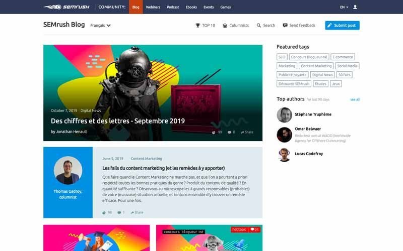 Blog SemRush