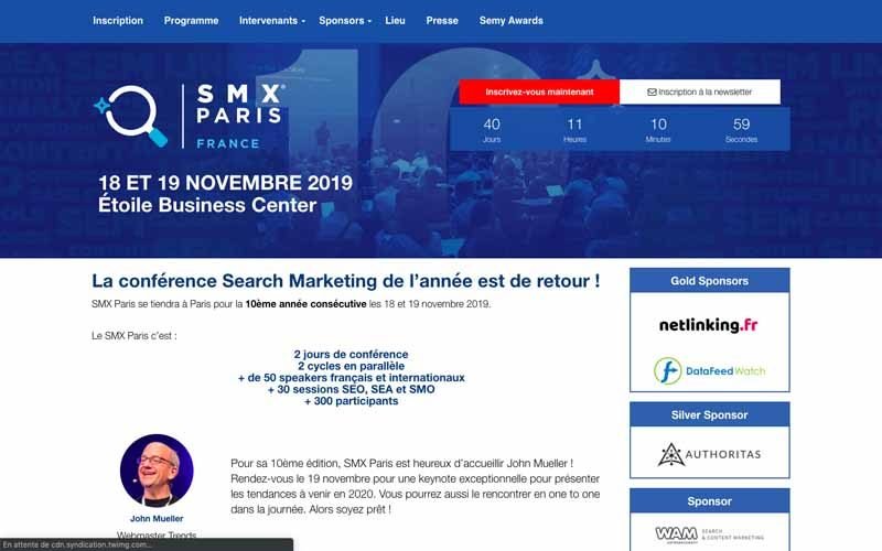 Evenement SMX Paris