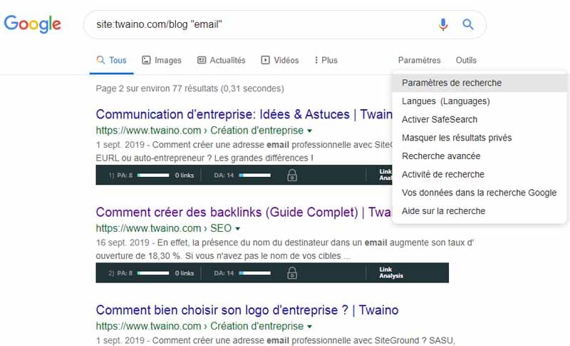 Moz toolbar Ajouter des pages