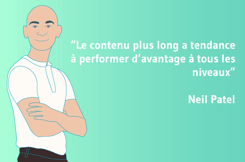 Le contenu plus long a tendance à performer d'avantage à tous les niveaux - Neil Pantel