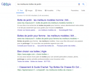 Google est capable de savoir si deux requetes veulent dire la meme chose