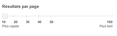 Google affiche 10 resultat par page