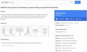 Brevet de Google sur l utilisation des signaux UX pour classer les resultats