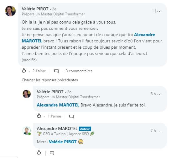 Retours sur LinkedIn 1