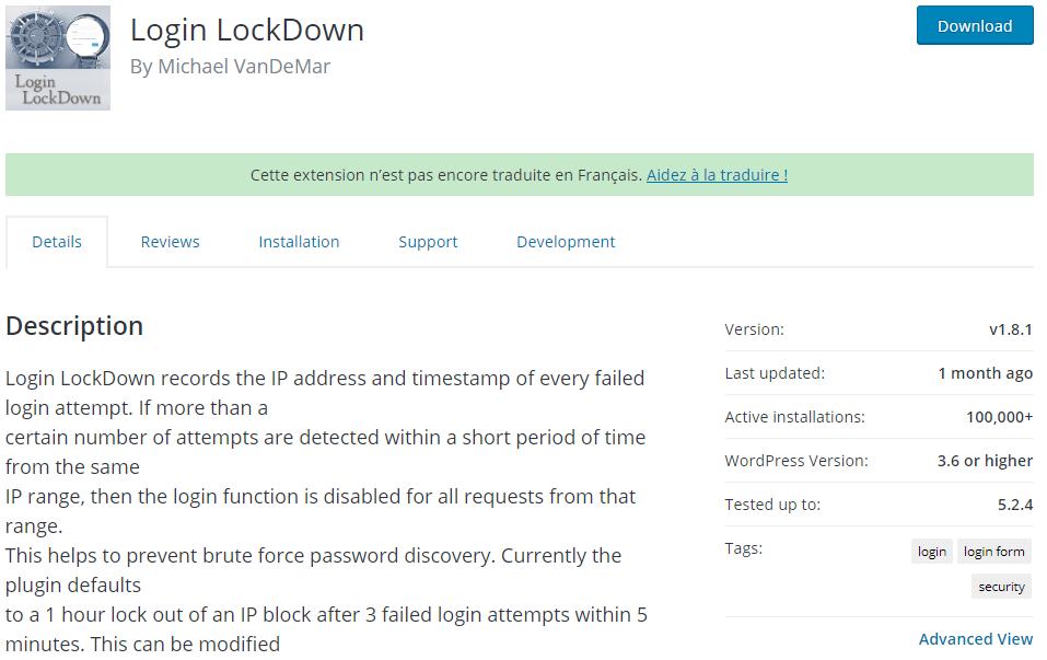 Login Lockdown