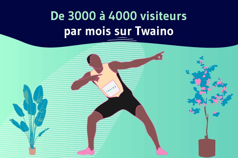 De 3000 à 4000 visiteurs par mois sur Twaino