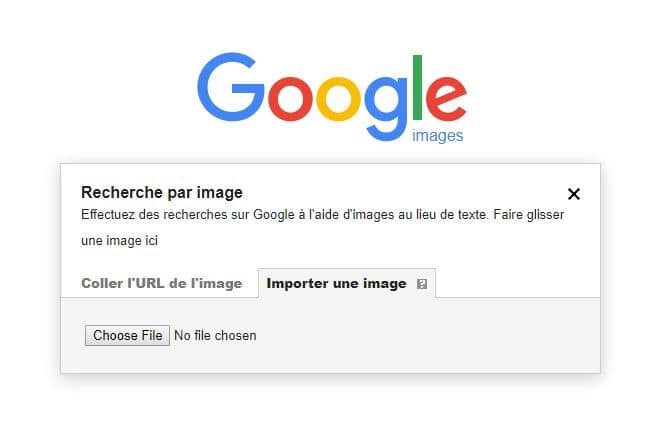 Recherche avec Google Images