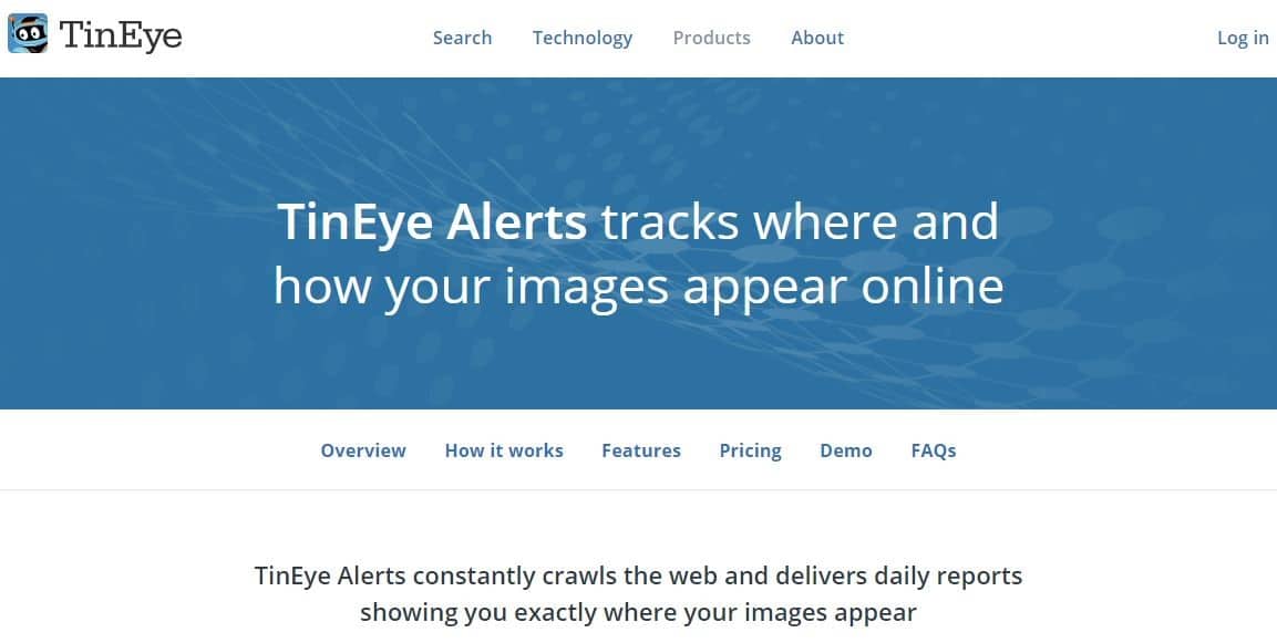 Regler les alertes avec TinEye