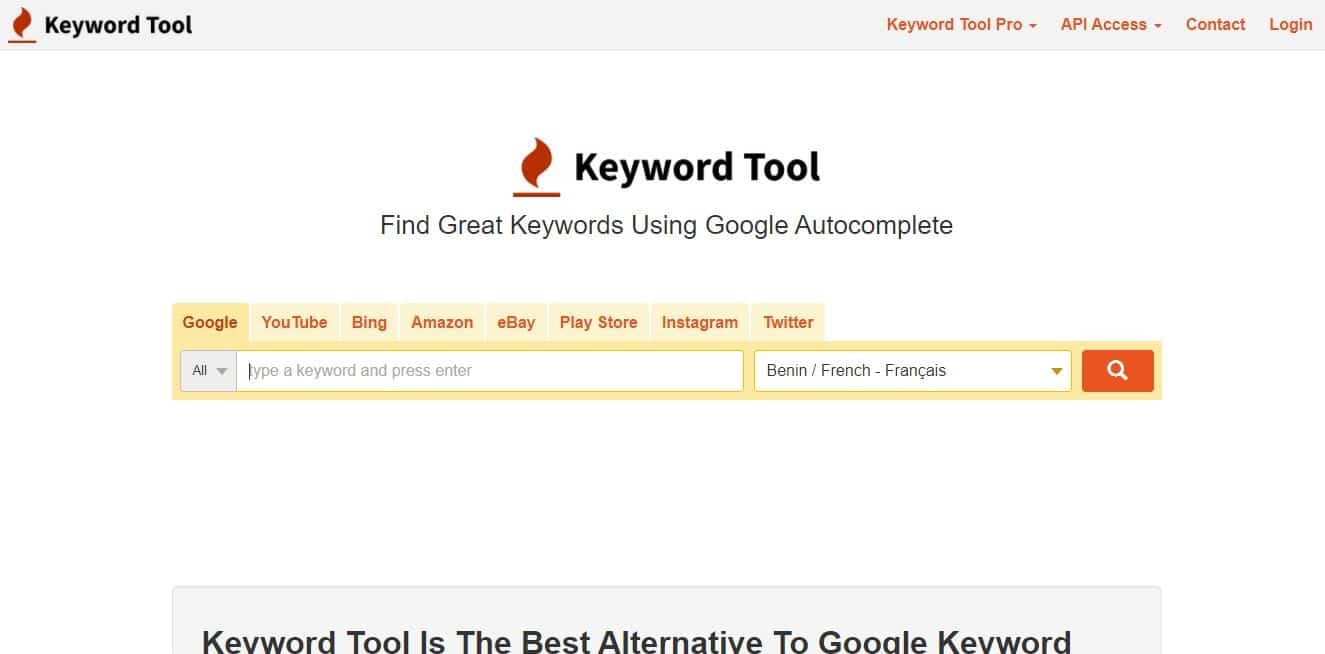 Keywordtool