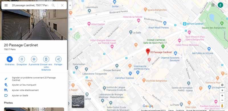 Integrer Google Maps dans un article